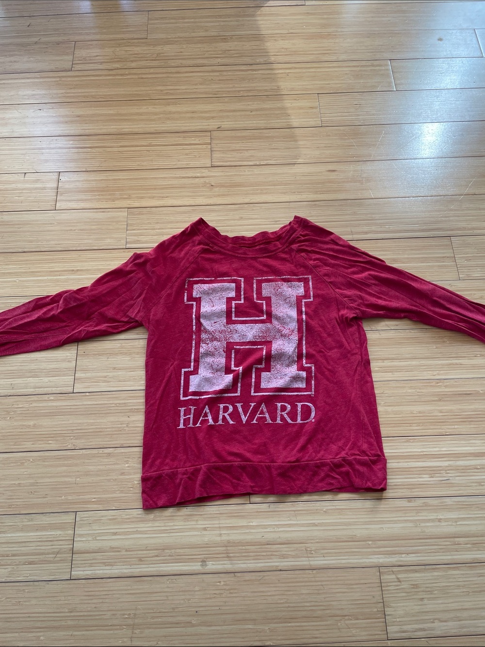 Harvard Red Logo Long Sleeve